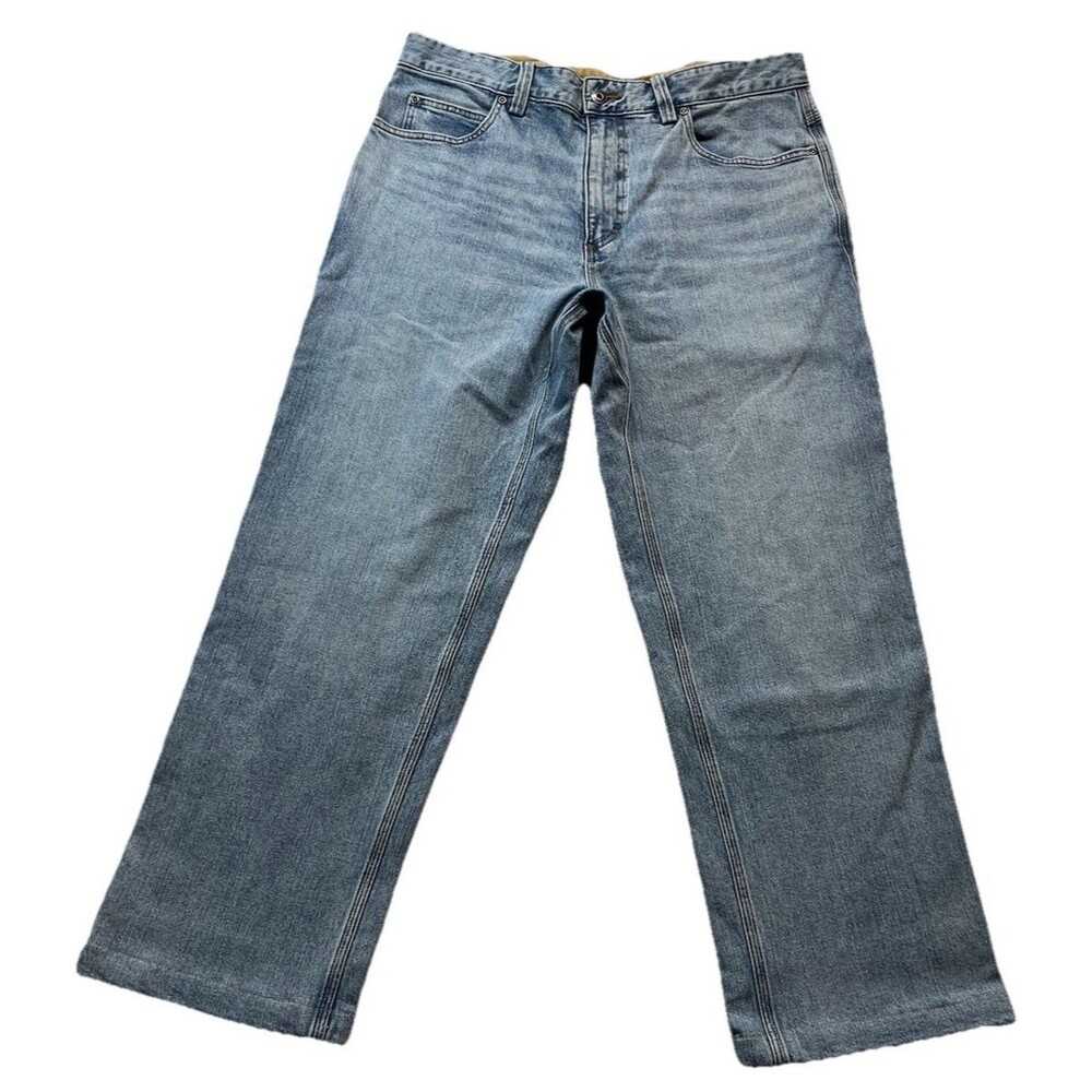 Duluth Trading Jeans Mens 34x30 Flex Ballroom Mens Relaxed Denim Workwear 34x27